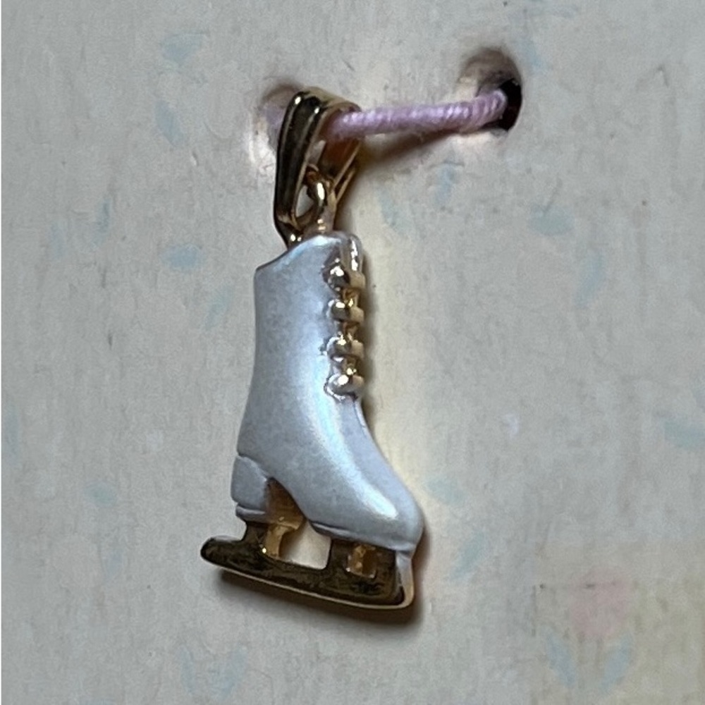 Vintage Figure Skate Charm - Picture 3 of 5